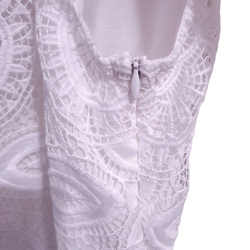 WAIMARI Manglar White Lace Maxi Dress S Resort Wear Bridal Shower Bachelorette - Picture 13 of 16